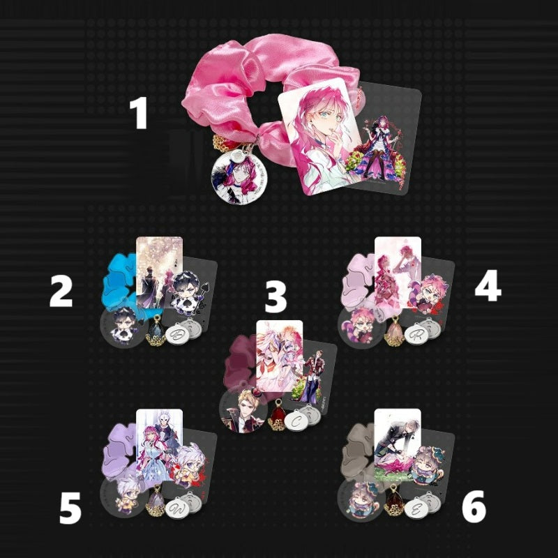 Villains Are Destined to Die x FANTAZIT - Hair Scrunchie Photocard Set