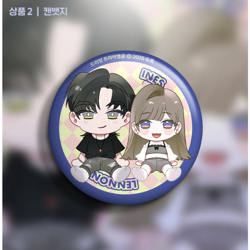 Dreaming Triangle - Acrylic Block, Can Badge
