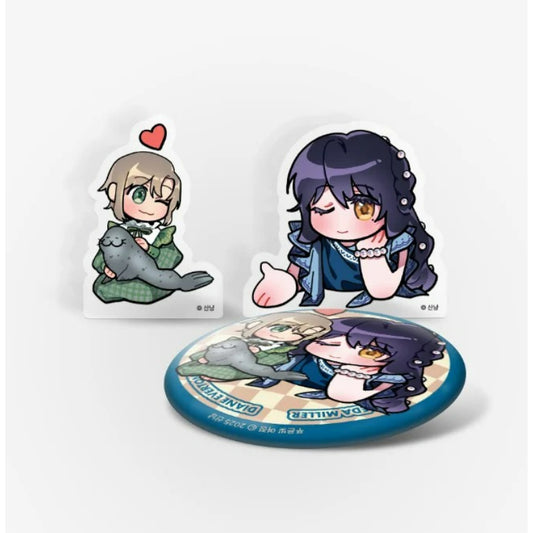 Toward the Blue - Acrylic Block, Can Badge
