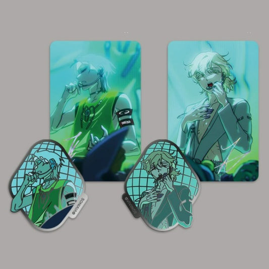 Alien Stage X ANIPLUS - Metal Badge & Photocard Set