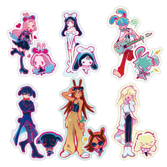 Alien Stage Rabbit Series -  Sticker Set of 12