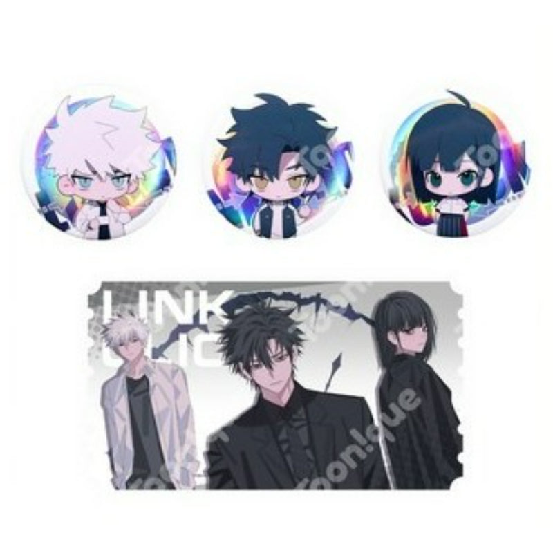 Link Click x Toonique - Q Version Can Badge Set