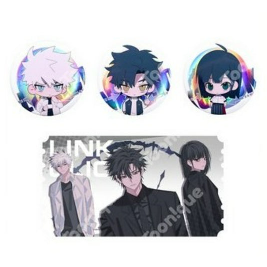 Link Click x Toonique - Q Version Can Badge Set