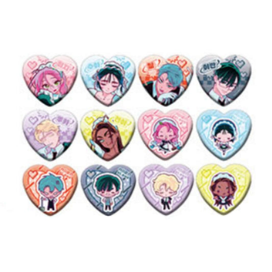 Alien Stage x Animate Cafe - Heart Shaped Tin Badge (Random)