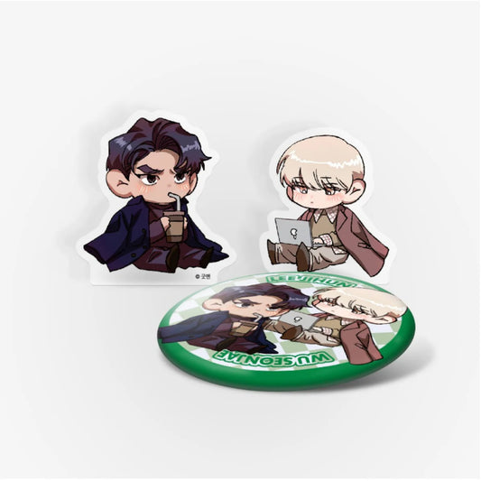 Dogma: Darkness - Acrylic Block, Can Badge
