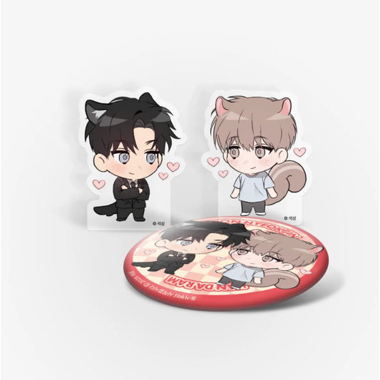 Living Together Comes First - Acrylic Block, Can Badge