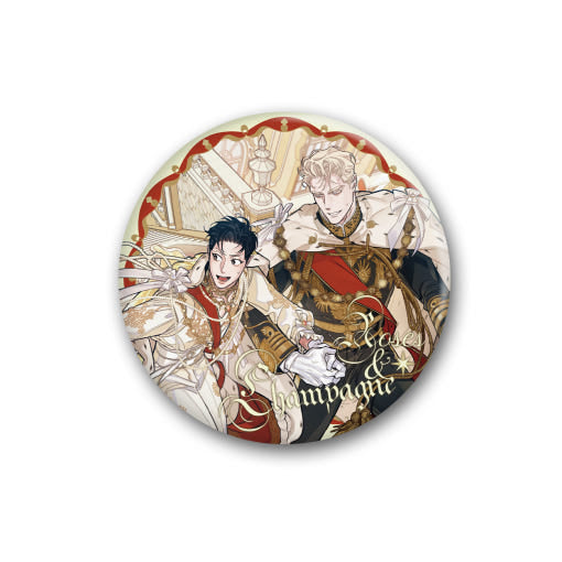 Roses and Champagne - Badge