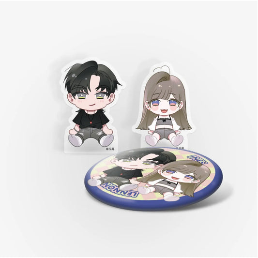 Dreaming Triangle - Acrylic Block, Can Badge