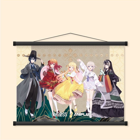 hololive ReGLOSS X ANIPLUS - A2 Suede Tapestry