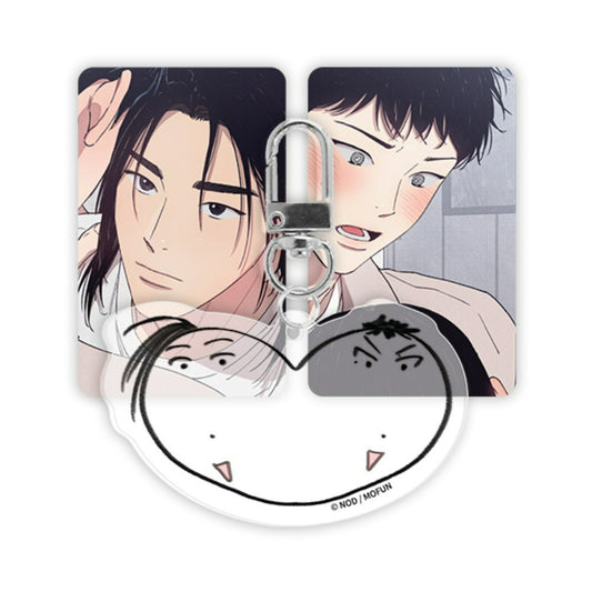 1 to 10 x Mofun - Heart Acrylic Keyring Set