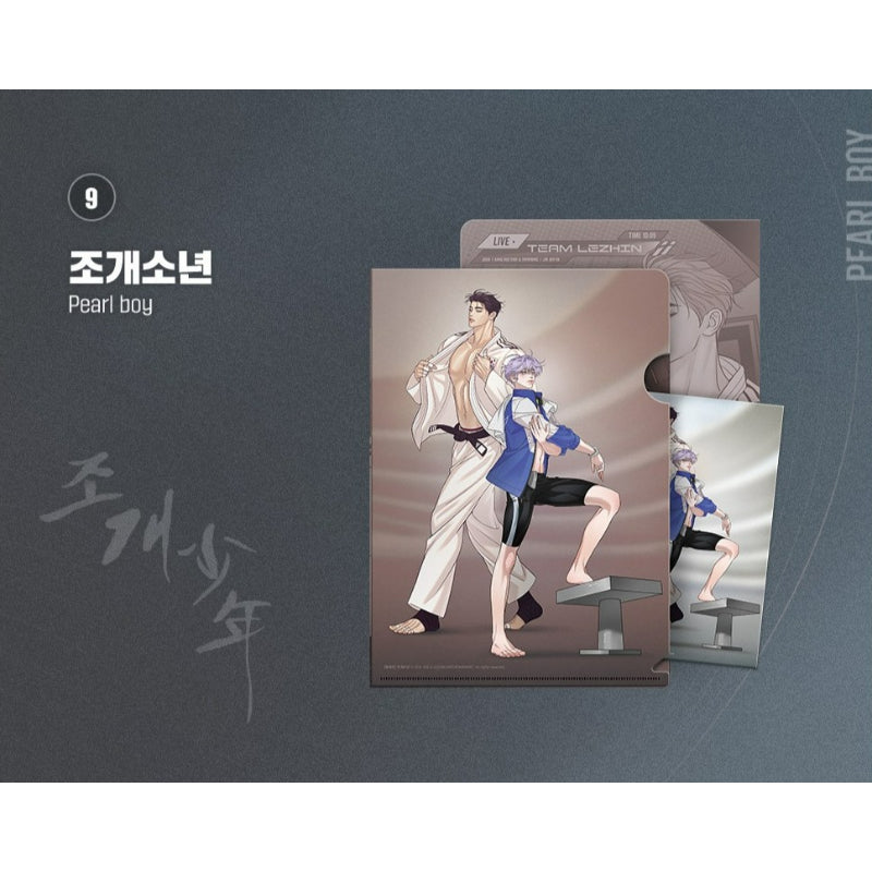 TEAM LEZHIN - Clear File + Couple Postcard