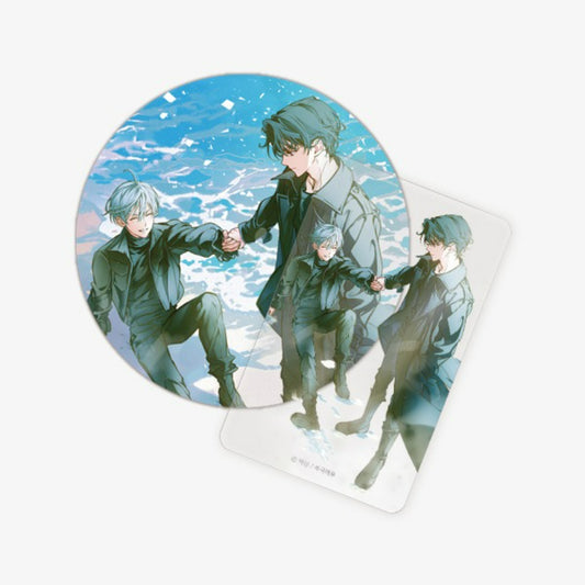 The Hunter's Gonna Lay Low - Glitter Coaster & Clear Photocard Set