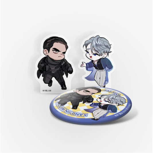 Moonquake - Acrylic Block, Can Badge