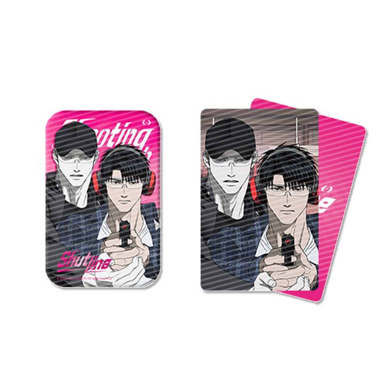 Shutline X Mercury Studio - Shooting Club Series Square Can Badge Set