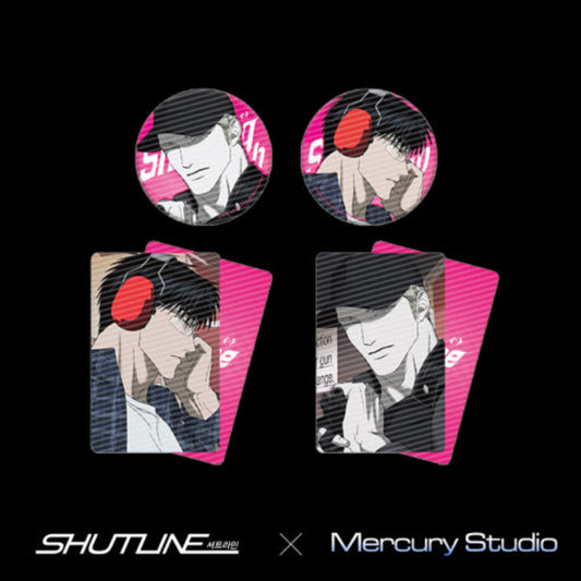 Shutline X Mercury Studio - Shooting Club Series Round Can Badge Set