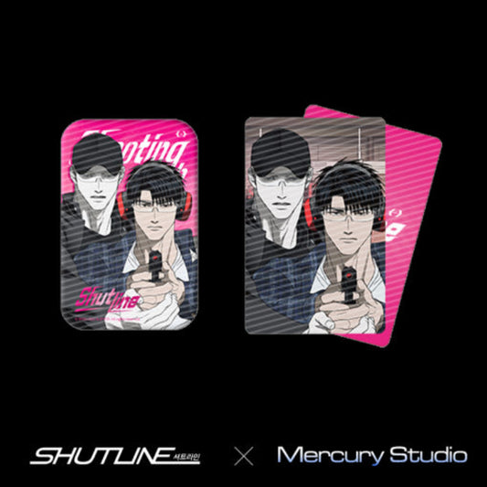 Shutline X Mercury Studio - Shooting Club Series Square Can Badge Set