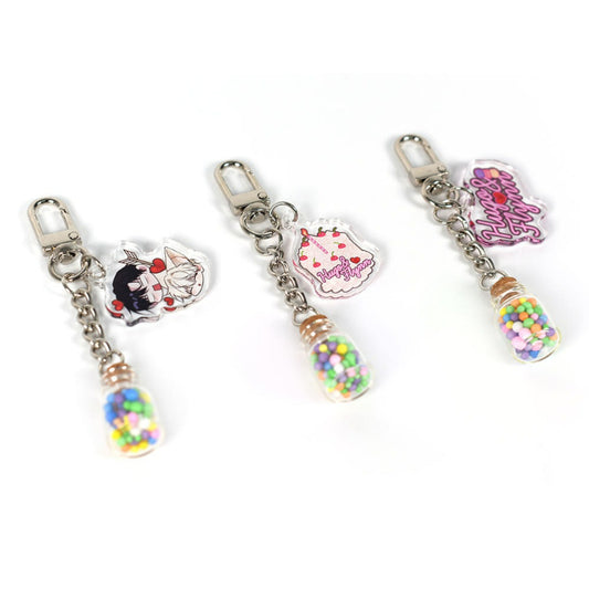Flynn's Fox Drink - Glass Bottle Keyring