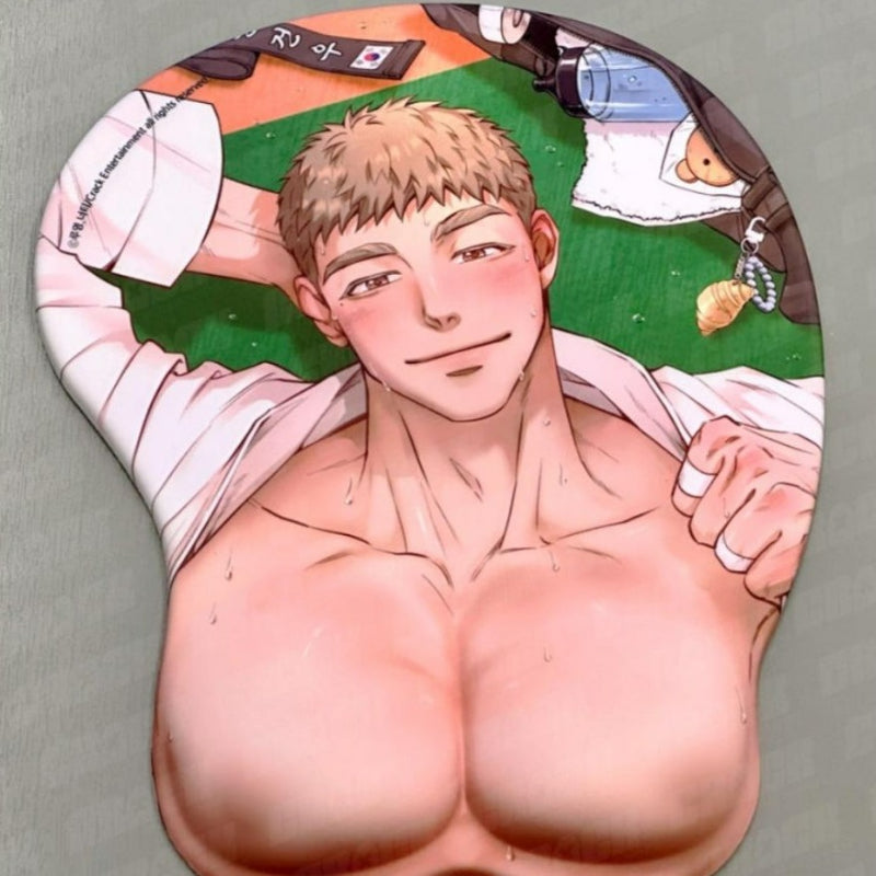 Honey Bear - Geonwoo Chest Mouse Pad