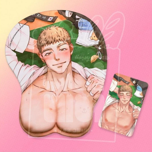 Honey Bear - Geonwoo Chest Mouse Pad